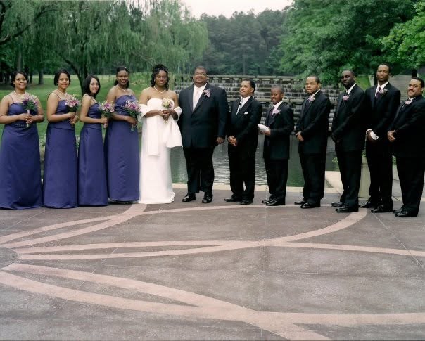 Lewis family wedding party archive photo